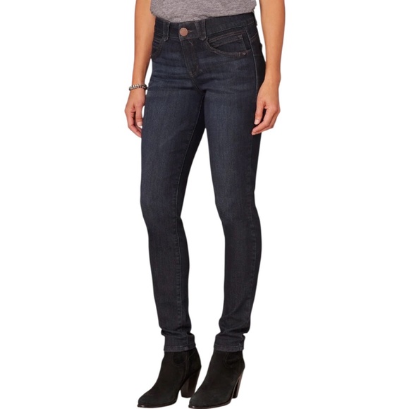 Democracy Ab Solution Booty Lift Jegging Dark Indigo Jeans Women’s Sz 6 Stretch - Picture 1 of 9